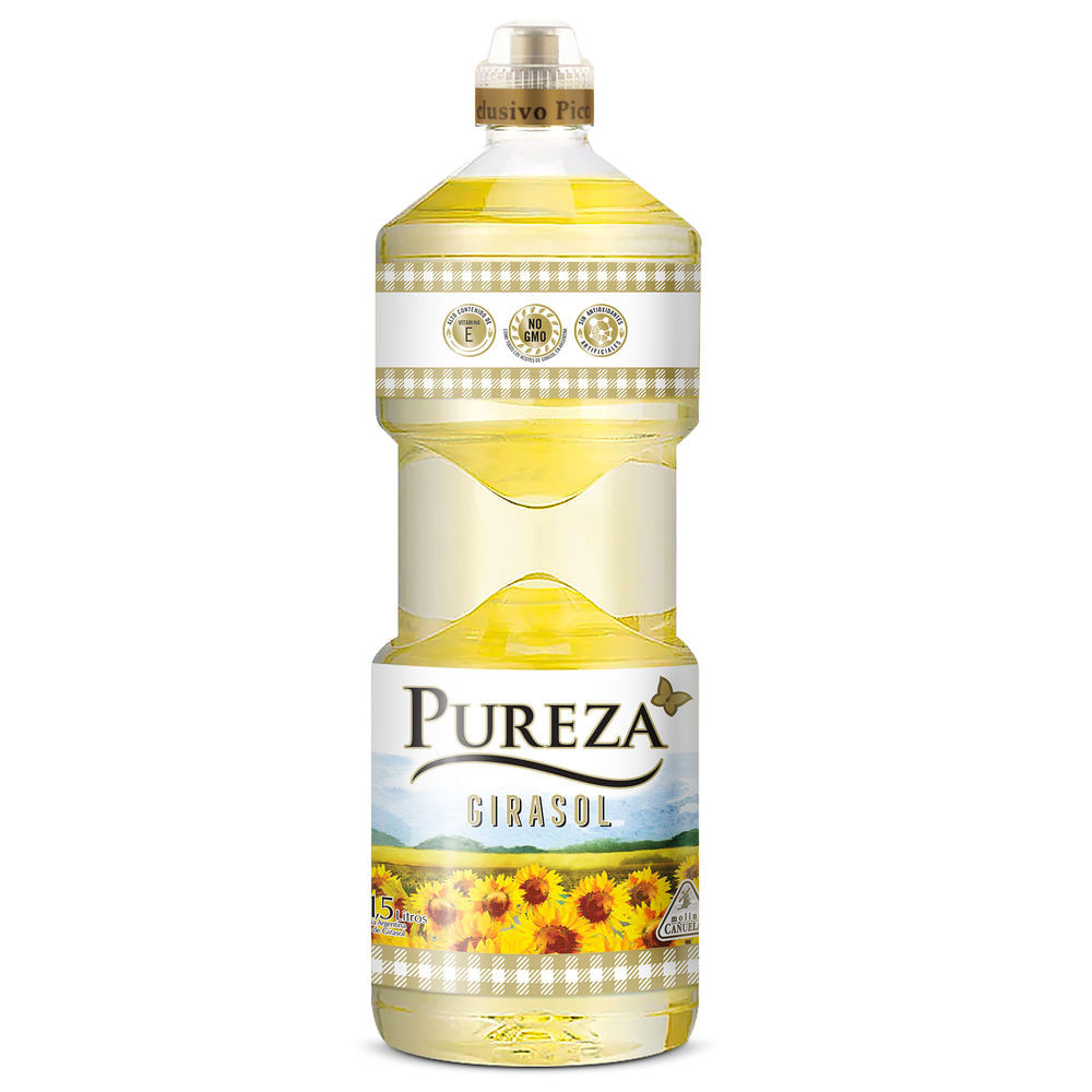 Aceite de girasol Pureza 1500 cc.