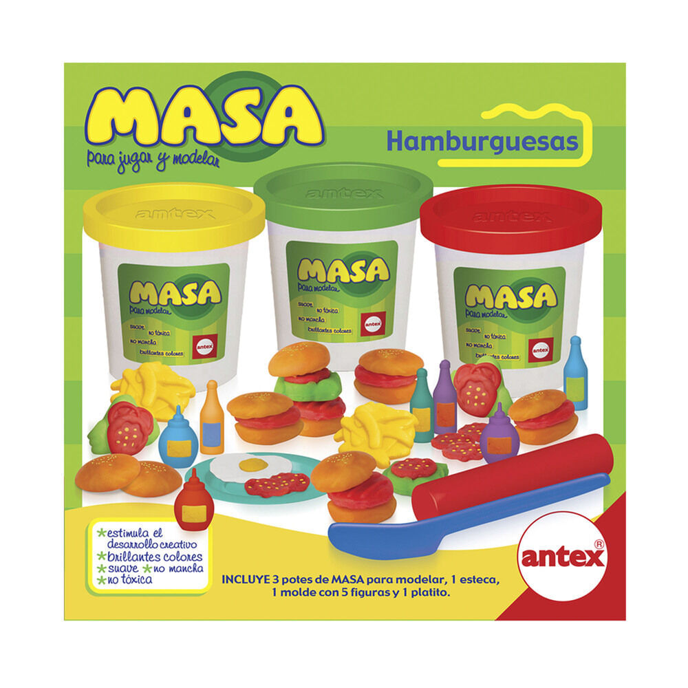 Masa de moldear Antex hamburguesas