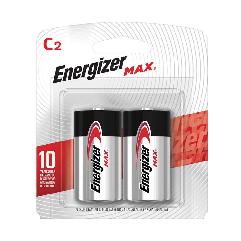 Pilas alcalinas Energizer max tipo C 2 u.