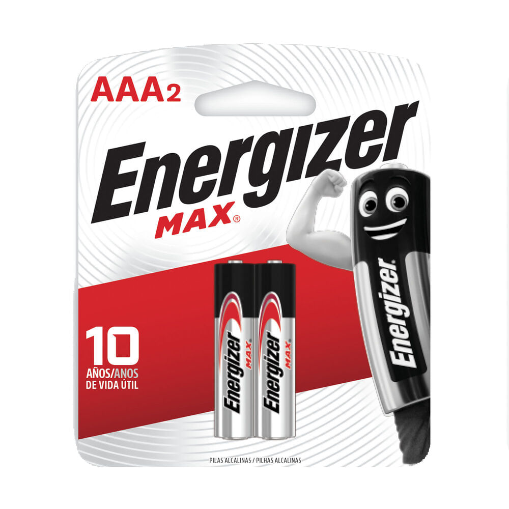 Pilas alcalinas Energizer max tipo AAA 2 u.