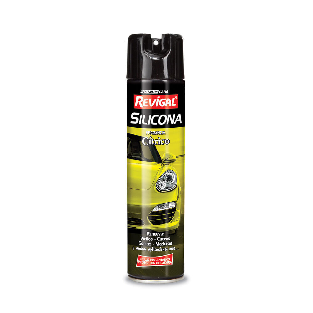 Revigal Abrillantador de silicona Revigal en aerosol cítrico 440 cc.