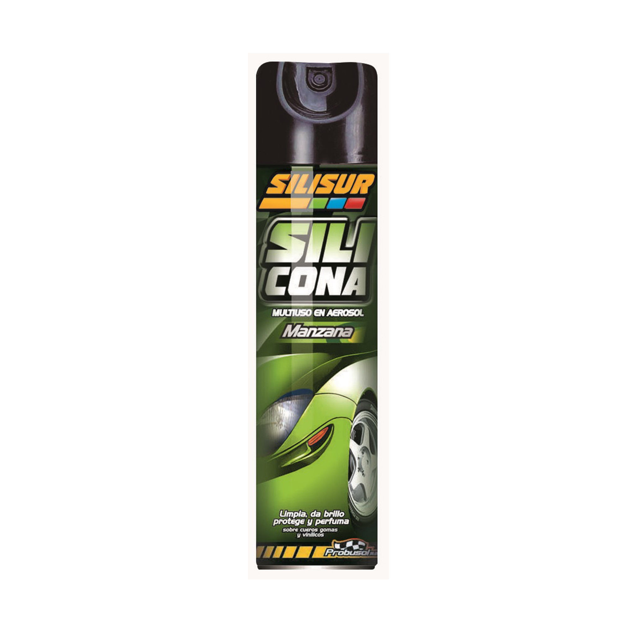 Silisur Abrillantador de silicona Silisur en aerosol manzana 260 g.