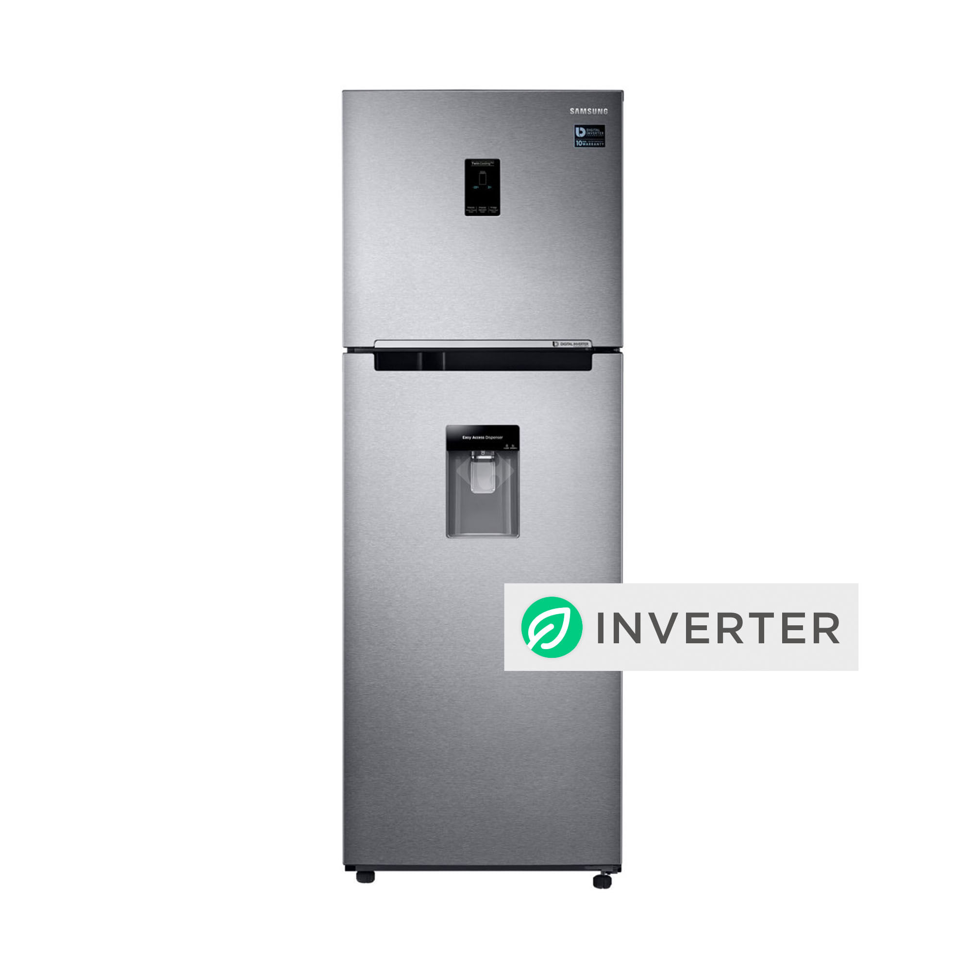 Heladera no frost Samsung inverter twin cooling 330 lts. RT32K5930SL acero