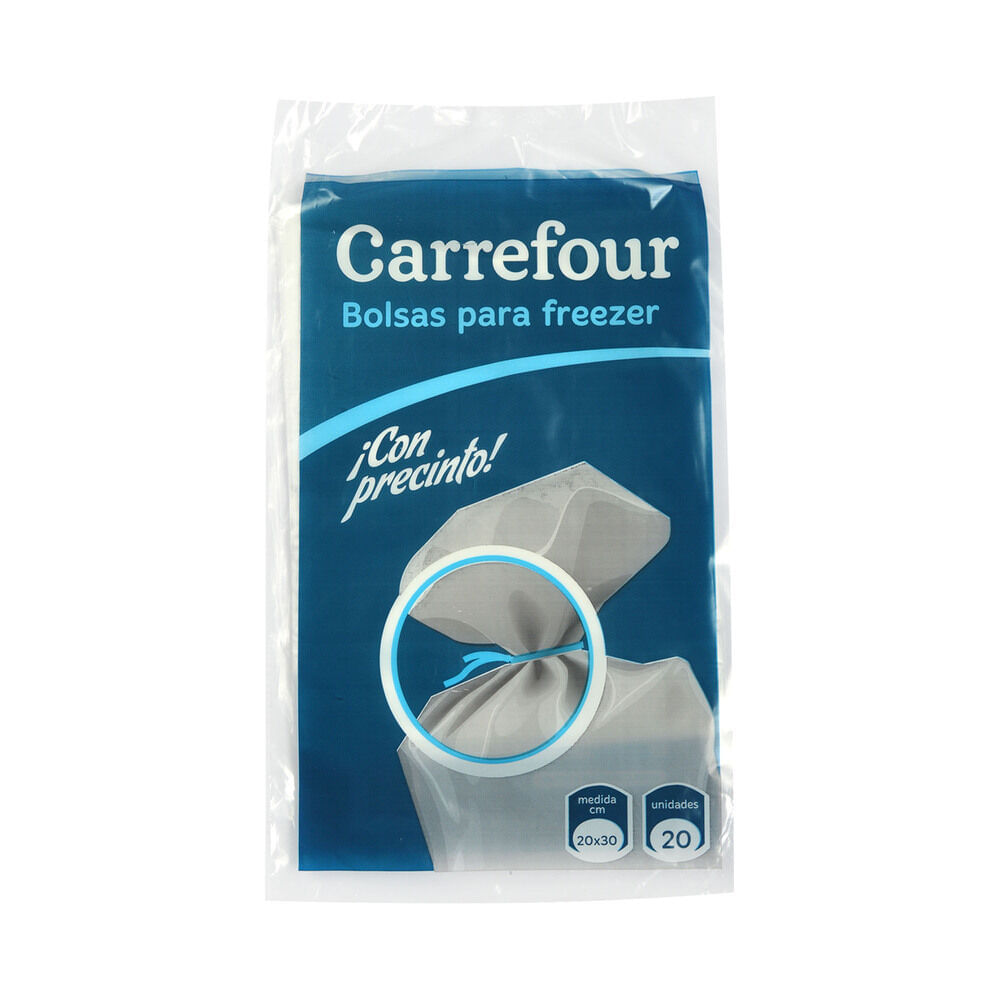 Bolsas para freezer Carrefour 20 x 30 cm 20 u.