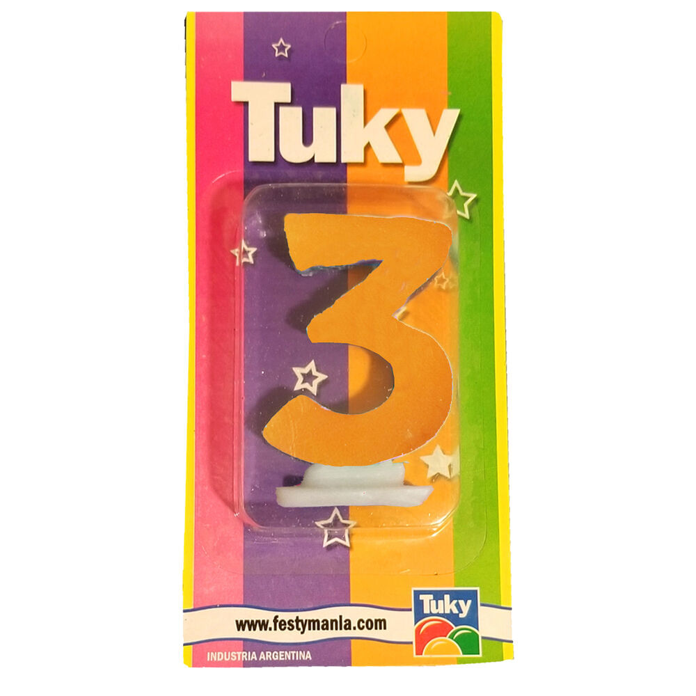 Vela Tuky flúor nº 3 1 u.