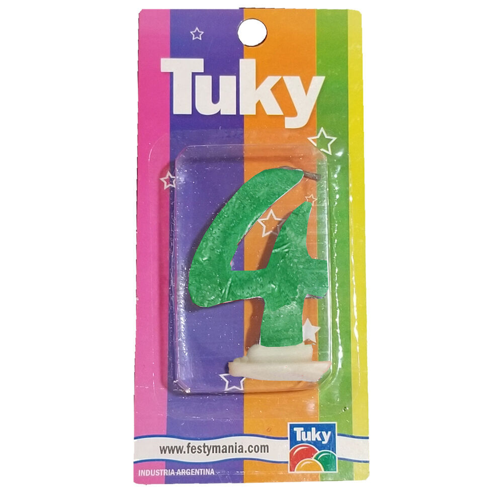 Vela Tuky flúor nº 4 1 u.