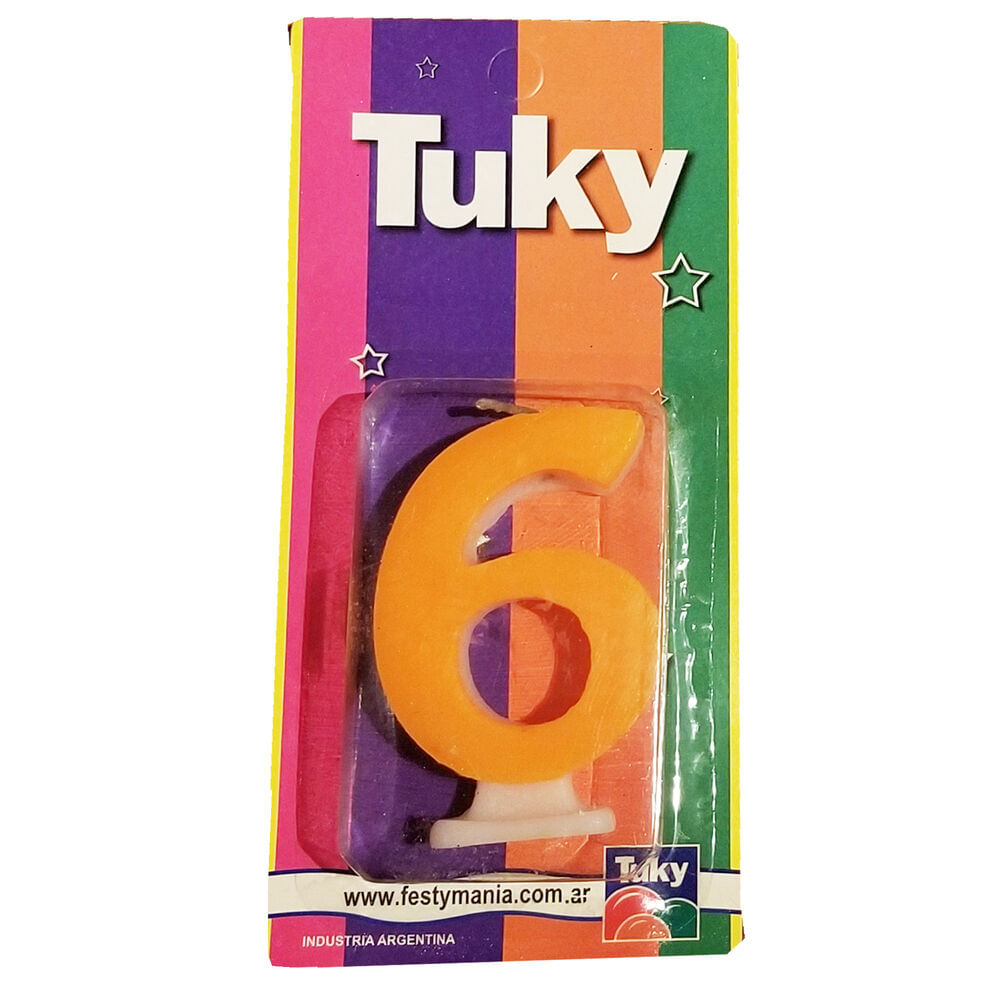 Vela Tuky flúor nº 6 1 u.
