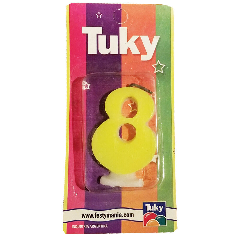 Vela Tuky flúor nº 8 1 u.