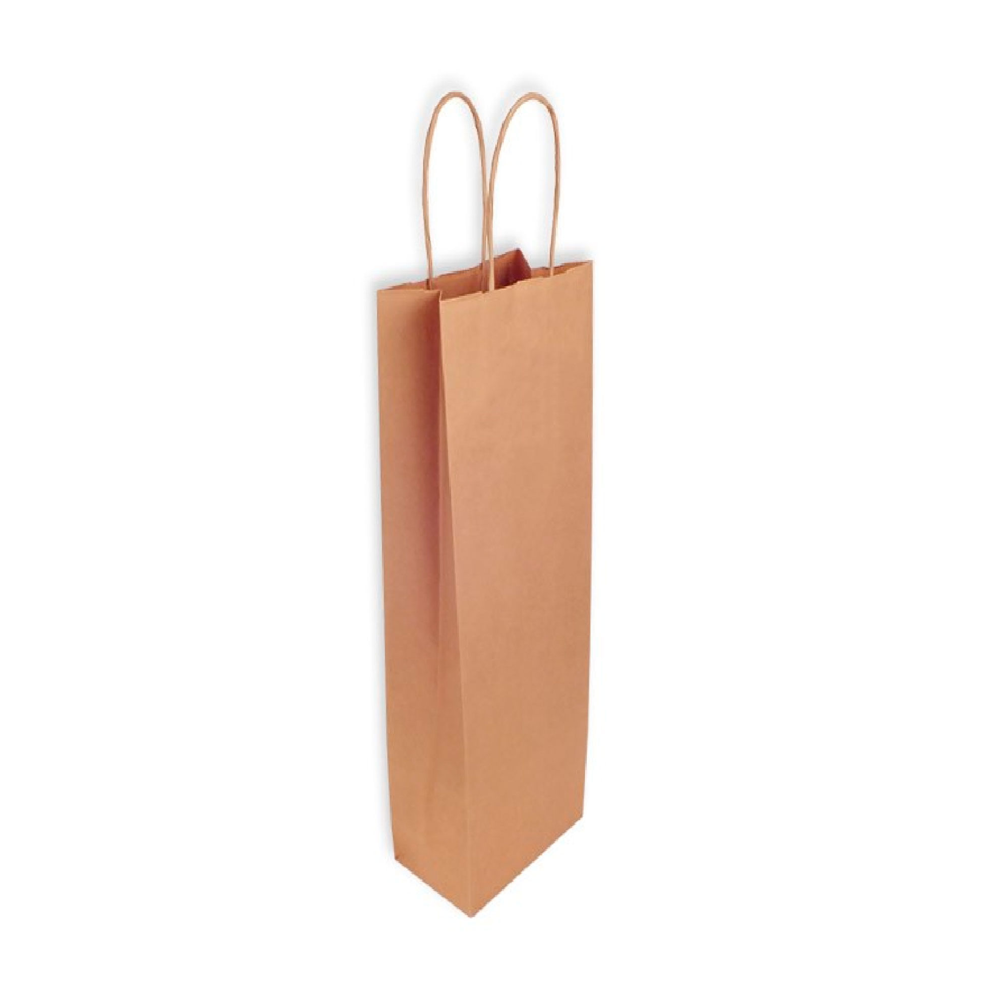 Bolsa para vino kraft 14x08x40 cm.
