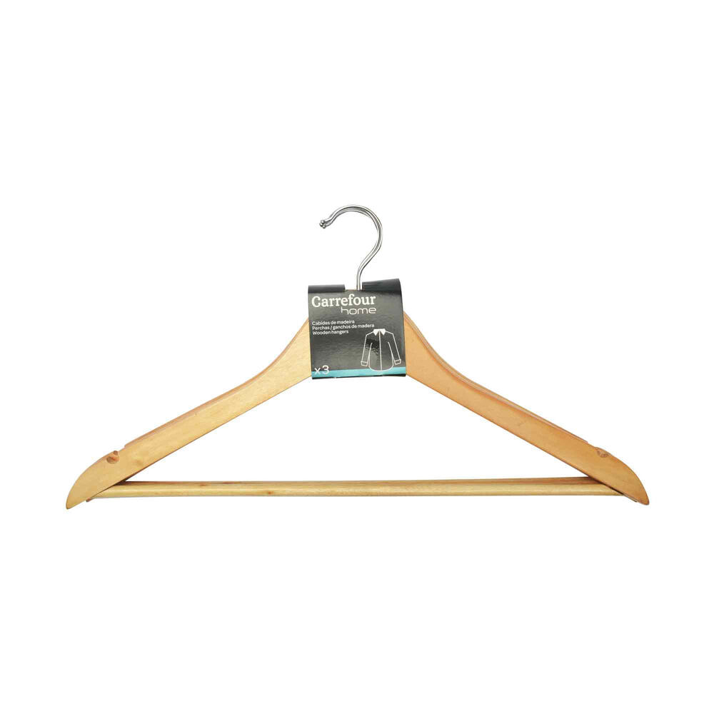 Perchas de madera set 3 u.