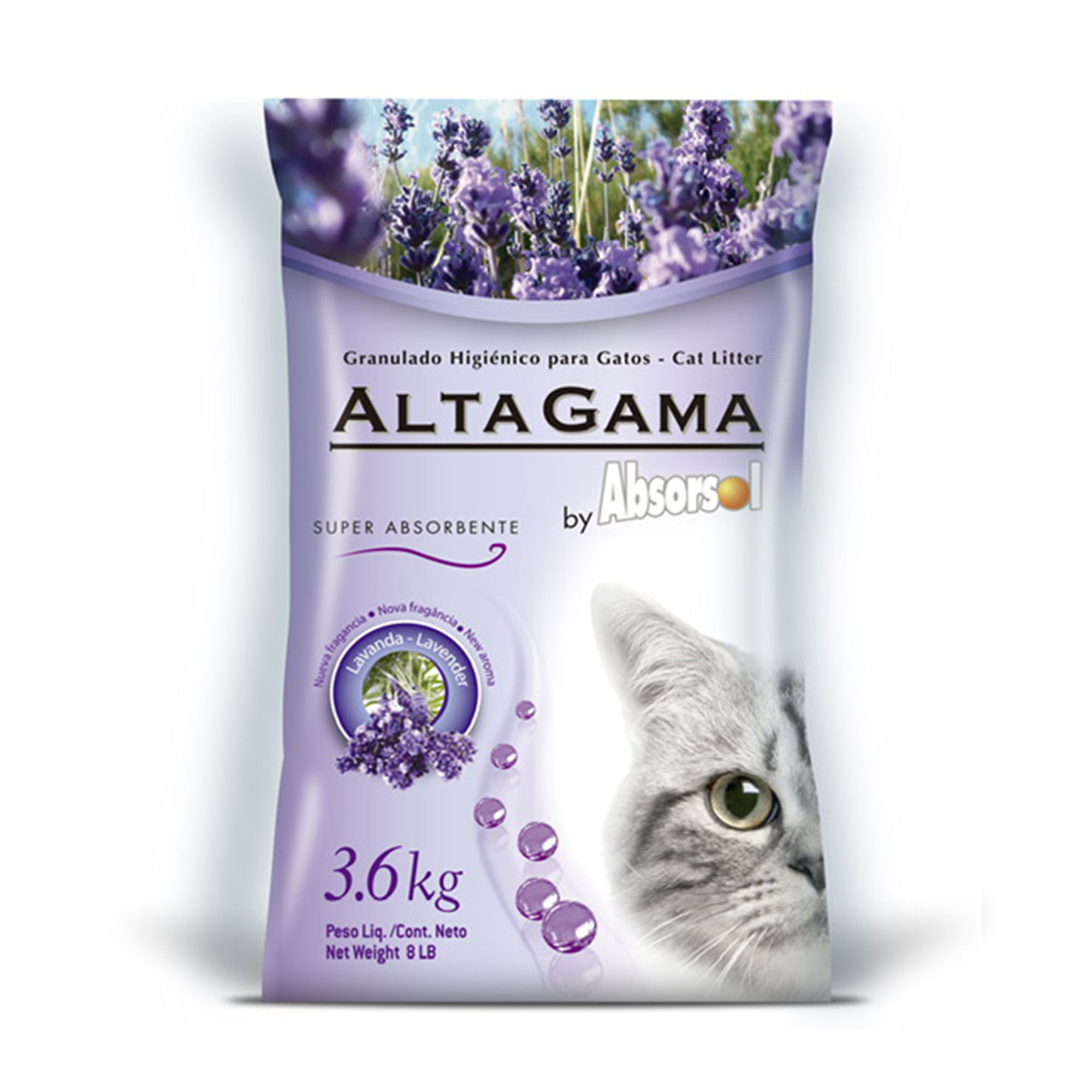 Piedras sanitarias Alta Gama 3.6 kg. lavanda