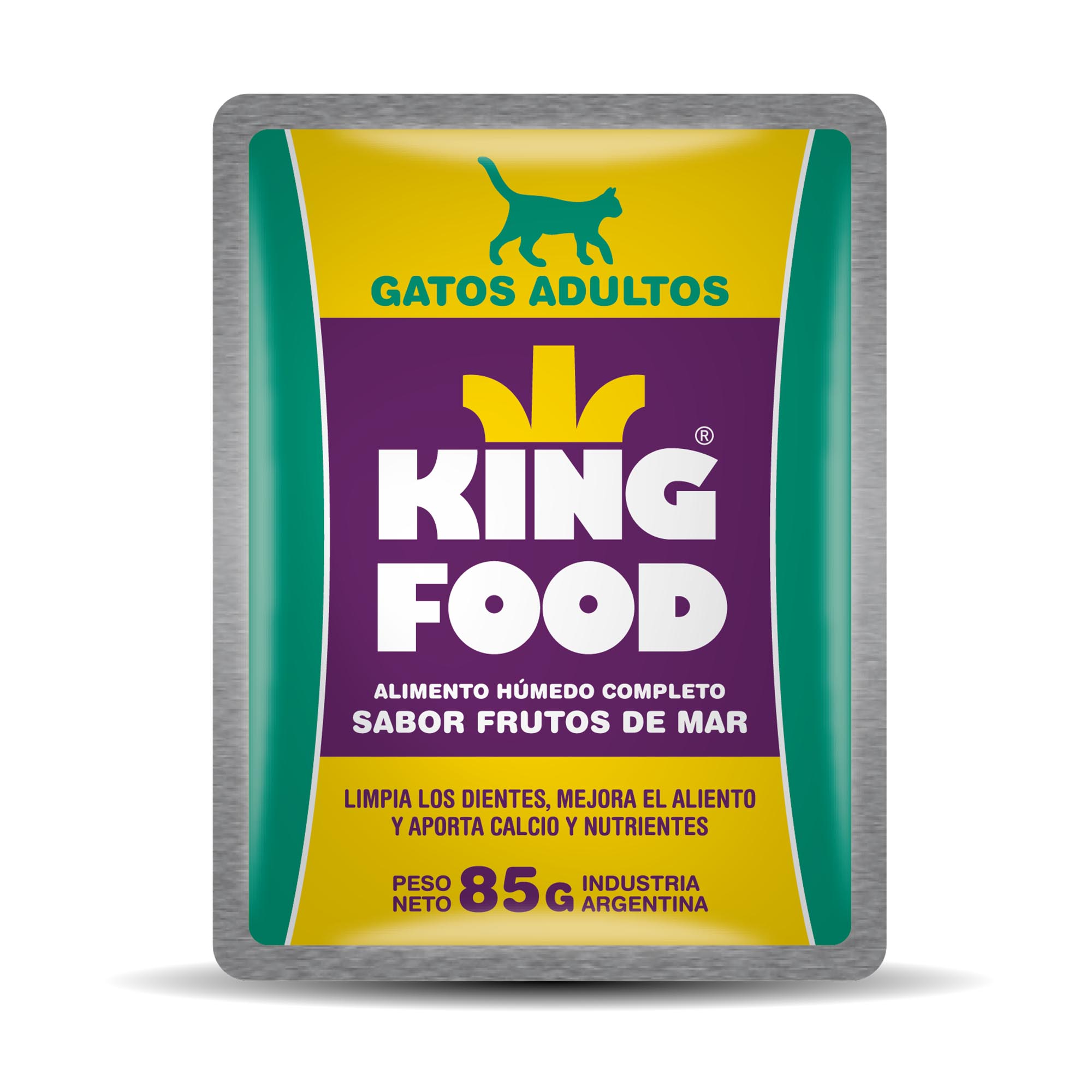 Alimento húmedo para gato Kingfood 85 g. frutos del mar
