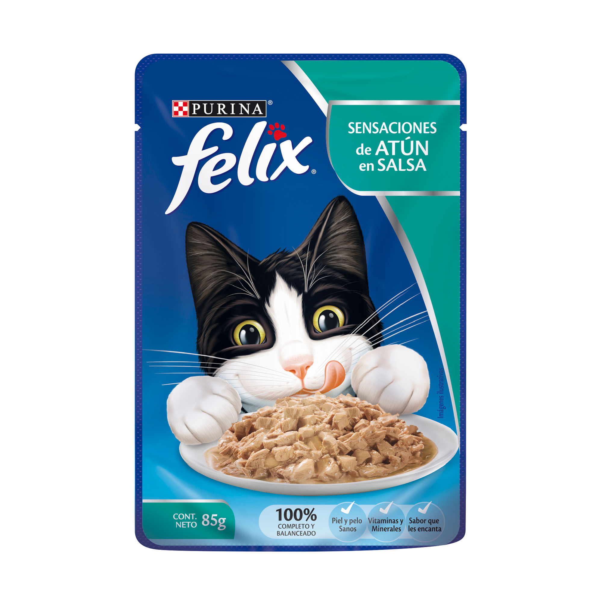 Alimento Húmedo Para Gato Felix Sabor Atún 85 G