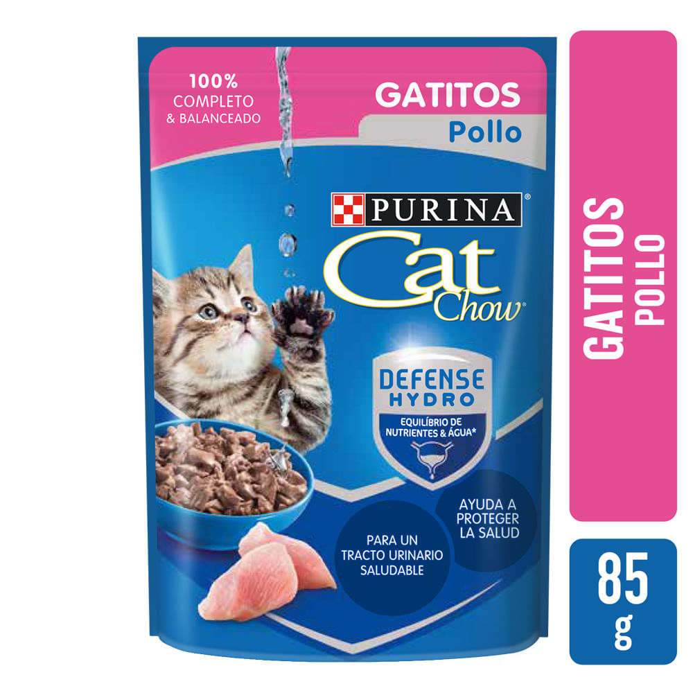 Alimento De Gatos Cat Chow Sabor Pollo 85 G