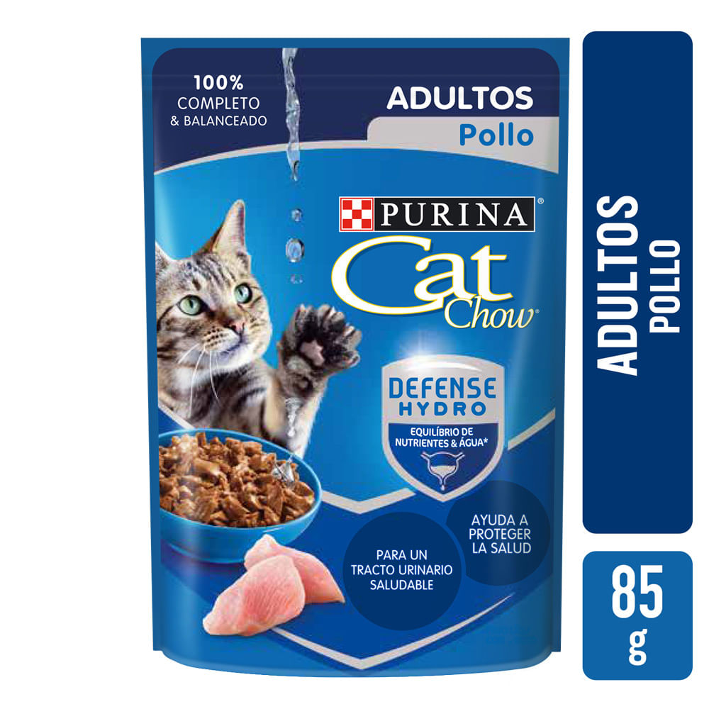 Alimento Húmedo Adultos Pollo Cat Chow X85gr