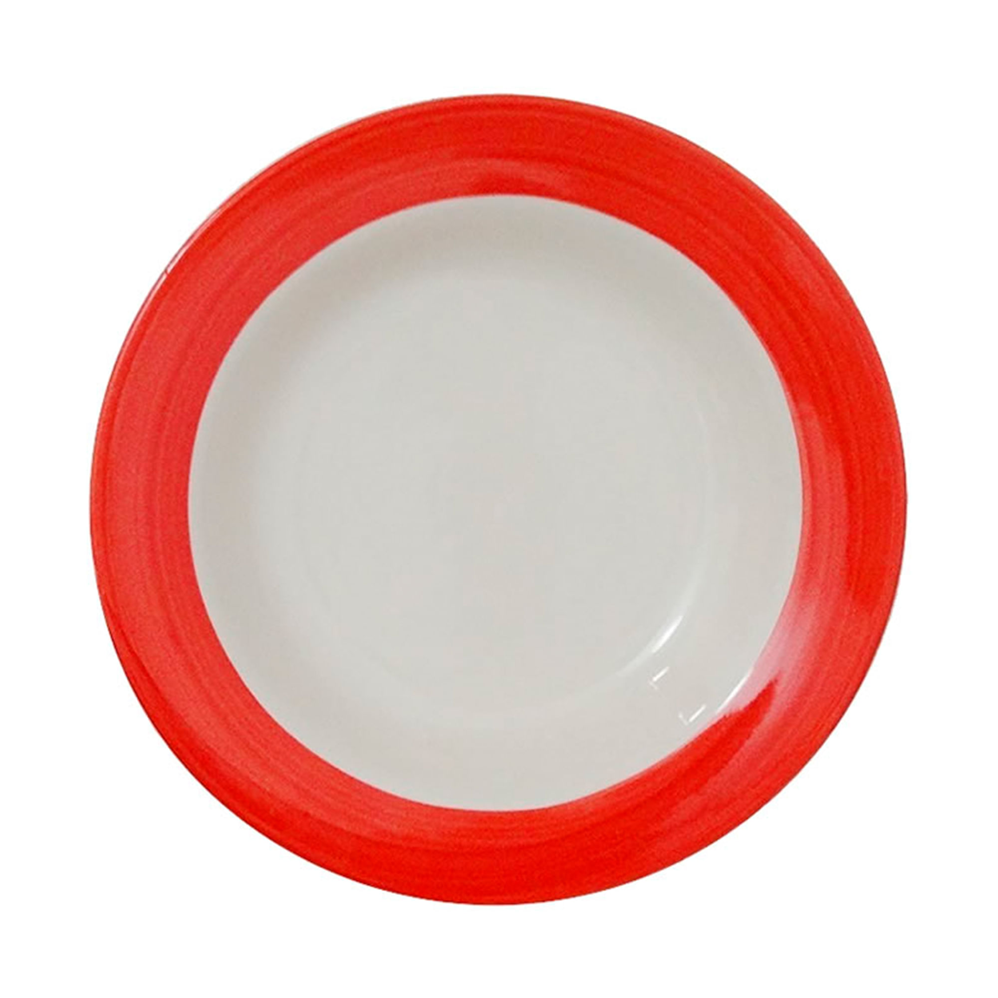 Plato Biona hondo Aquarela 22 cm. rojo