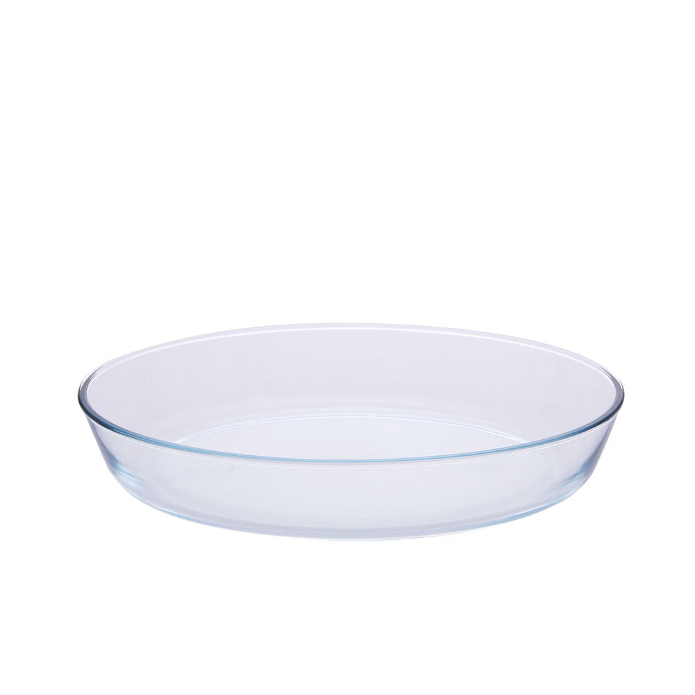Fuente de vidrio oval Carrefour asadera 3 l.