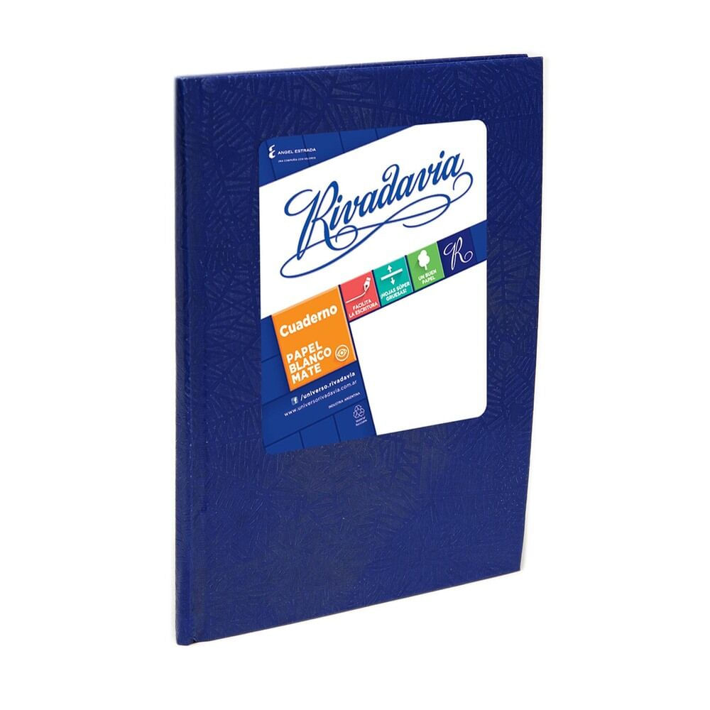 Cuaderno rayado Rivadavia araña azul 50 hojas