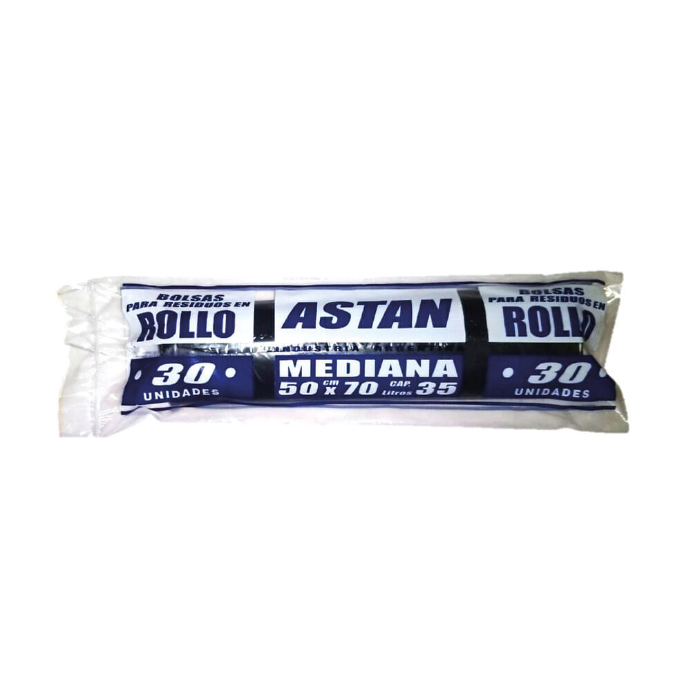 Bolsa para residuos Astan 50 x 70 cm. 30 u.