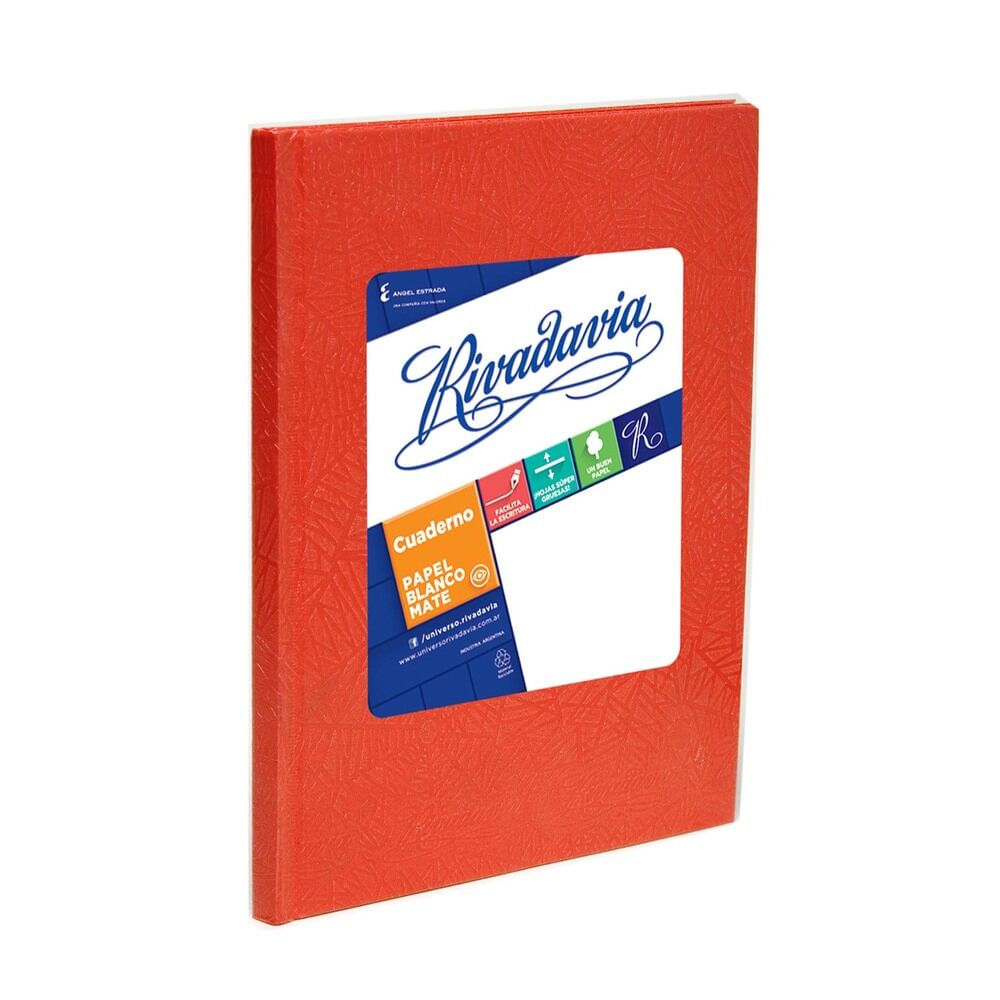 Cuaderno rayado Rivadavia araña rojo 50 hojas