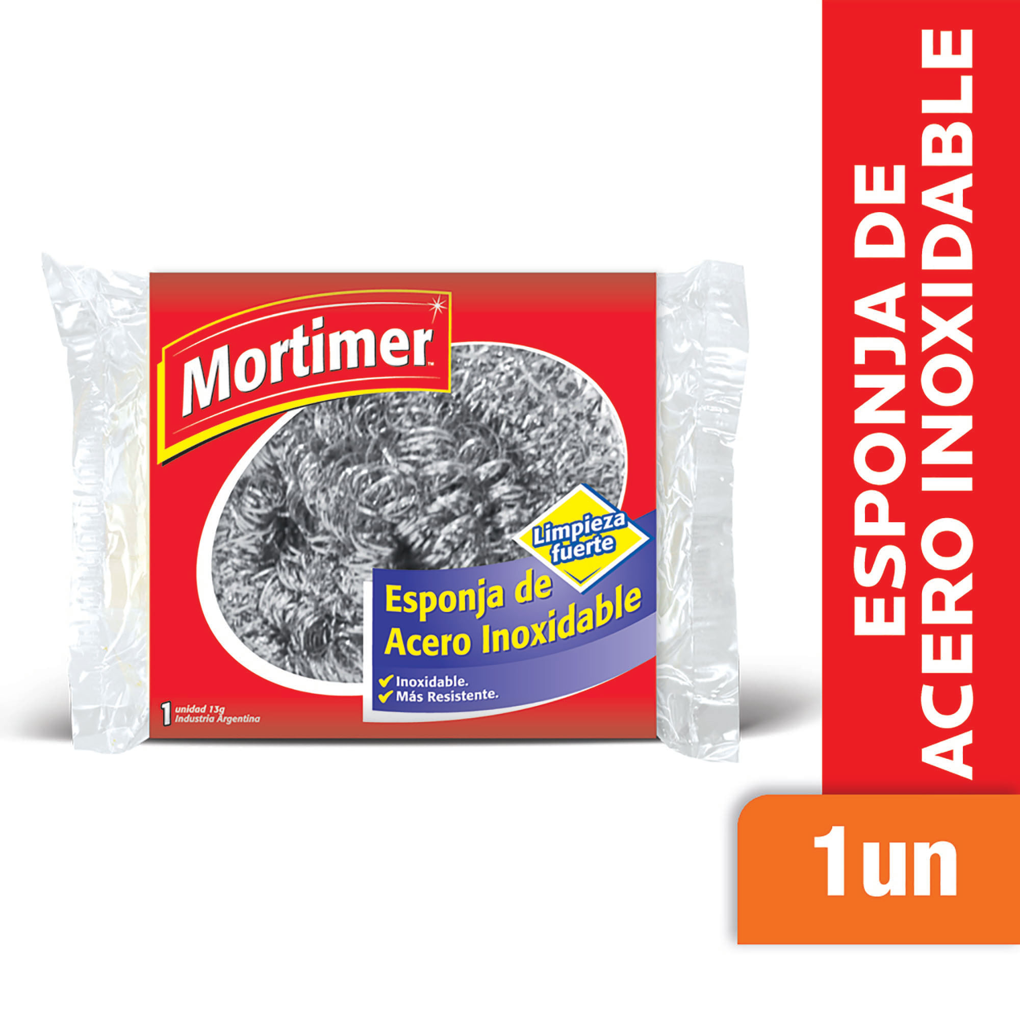 Esponja De Acero Inoxidable Mortimer 1 Un
