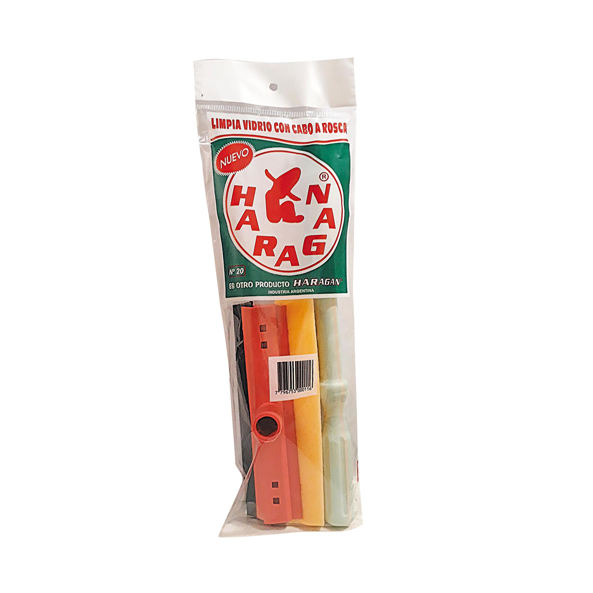 Secador limpia vidrios Haragan 20 cm. 1 u.