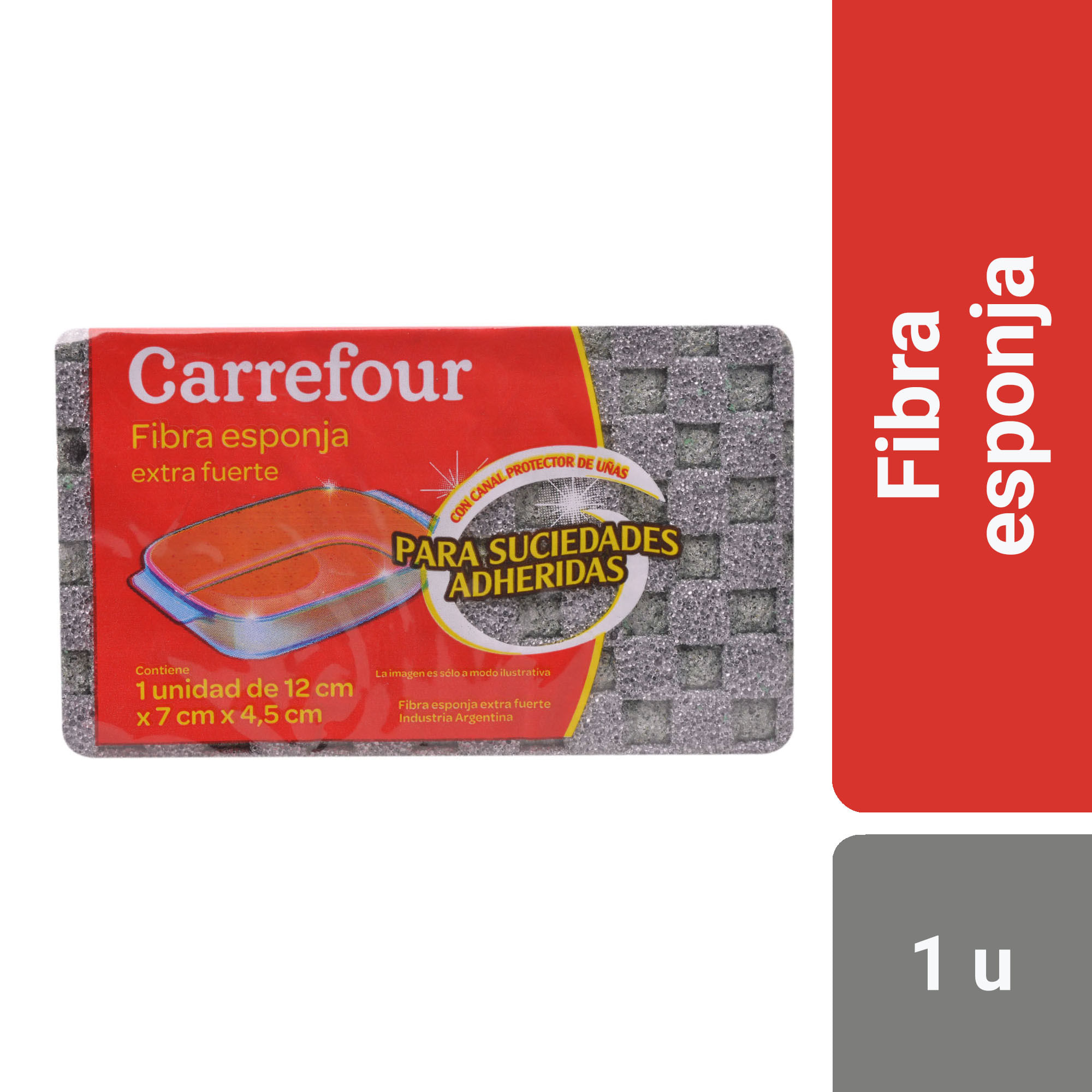 Esponja Carrefour fibra extrafuerte 1 u.