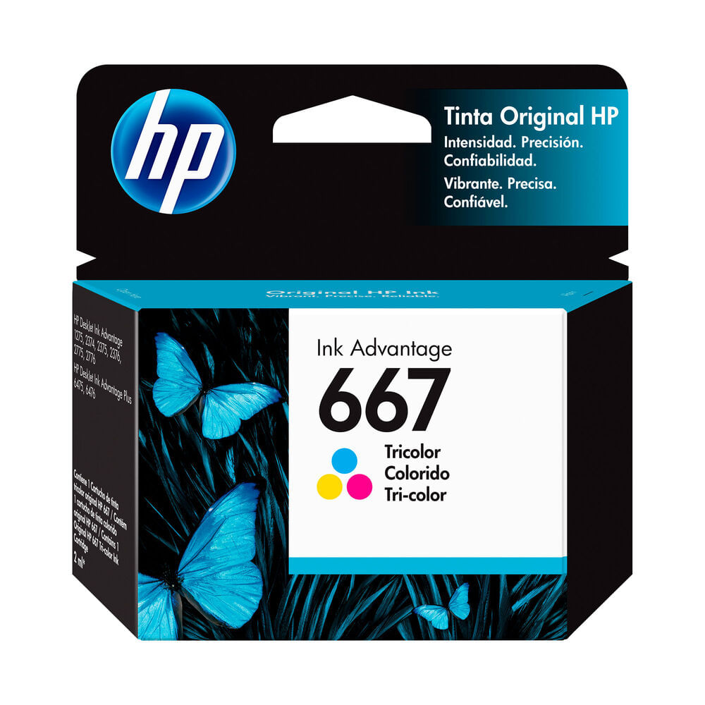 Cartucho de tinta HP 667 tricolor Original