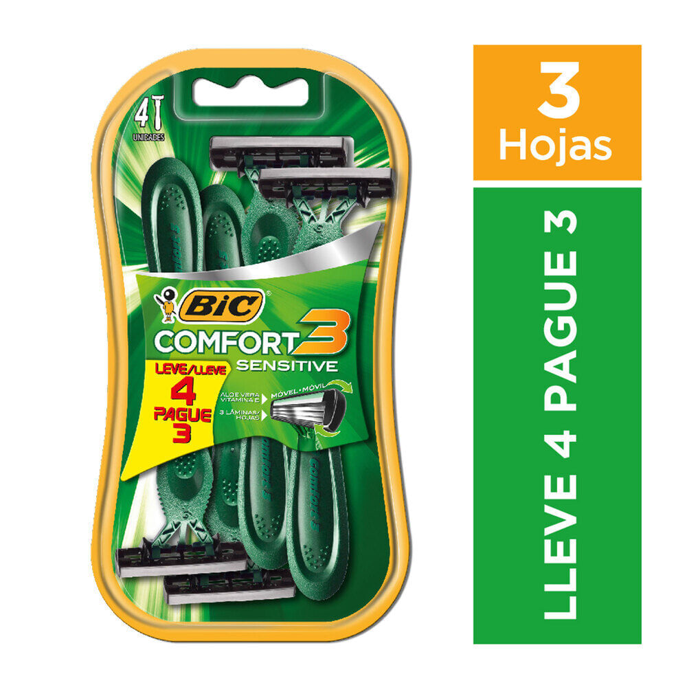 Maquina Afeitadora Bic Comfort Advance Action 4 U