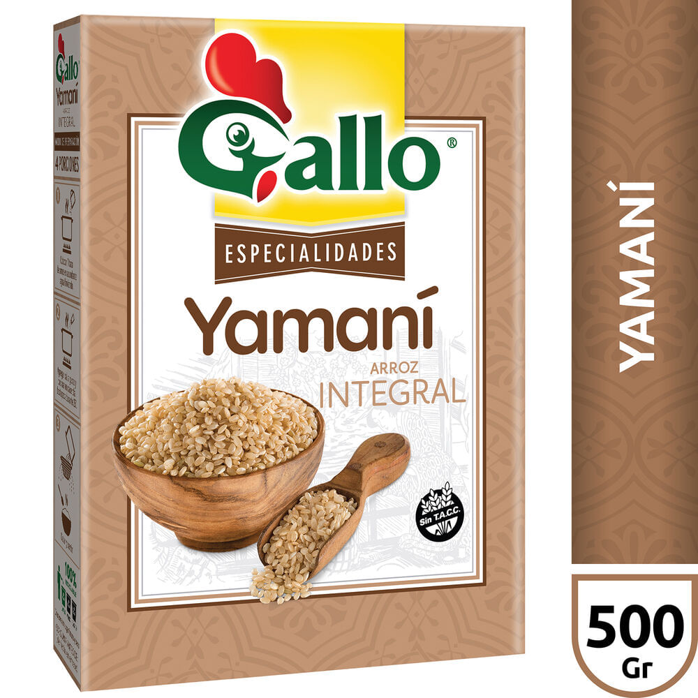 Arroz yamani integral Gallo 500 g.