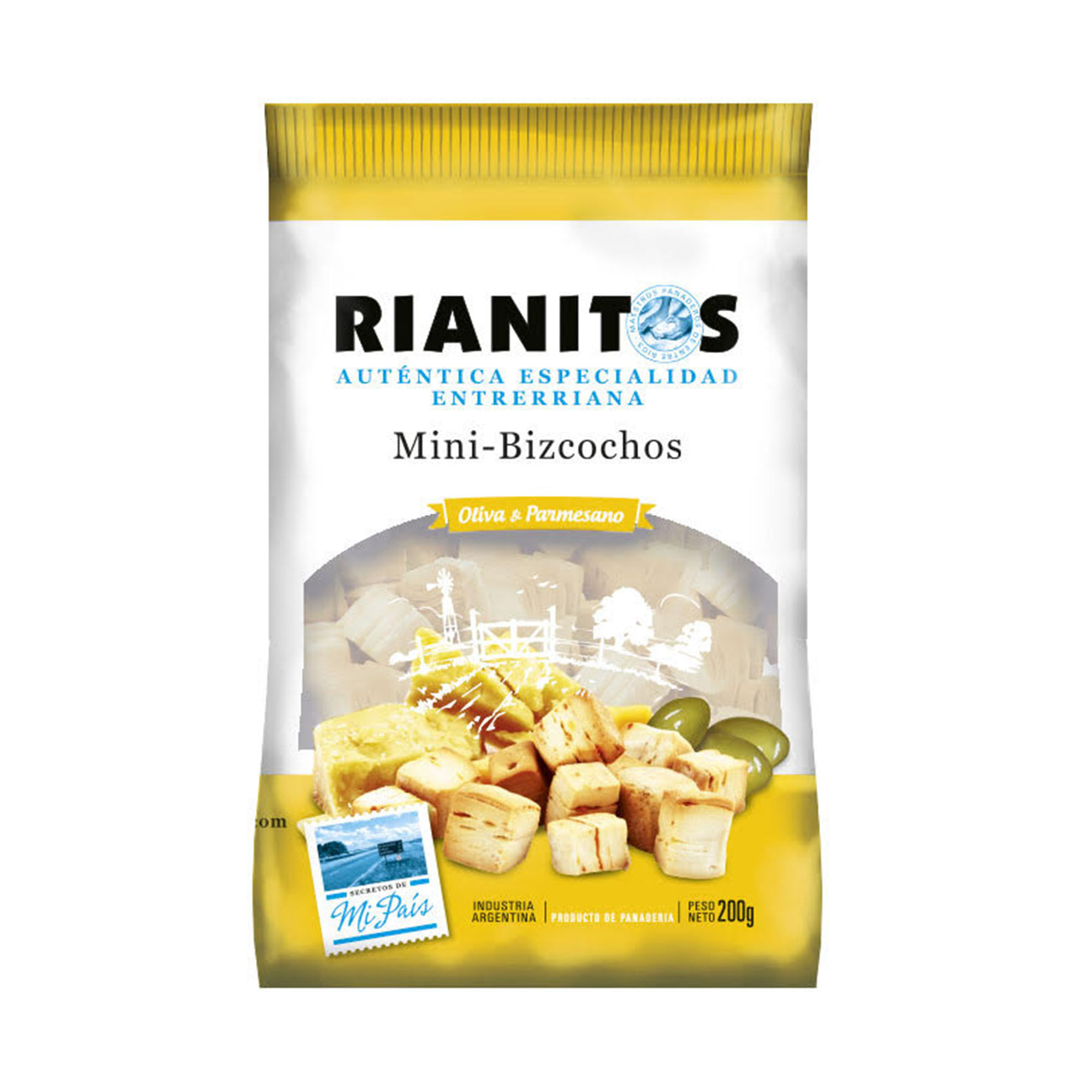 Bizcochos Oliva Y Parmesano Rianitos 200gr