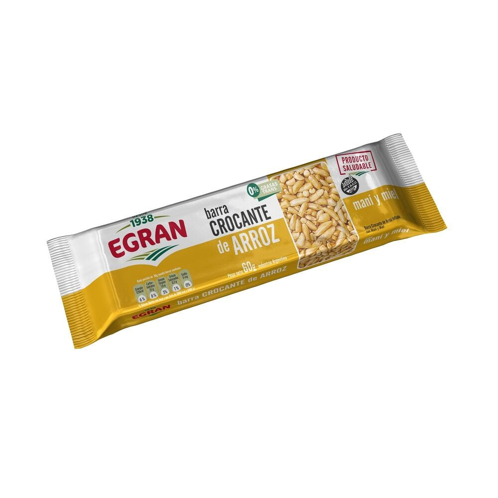 Barra Crocante C/Mani Egran 60 Gr
