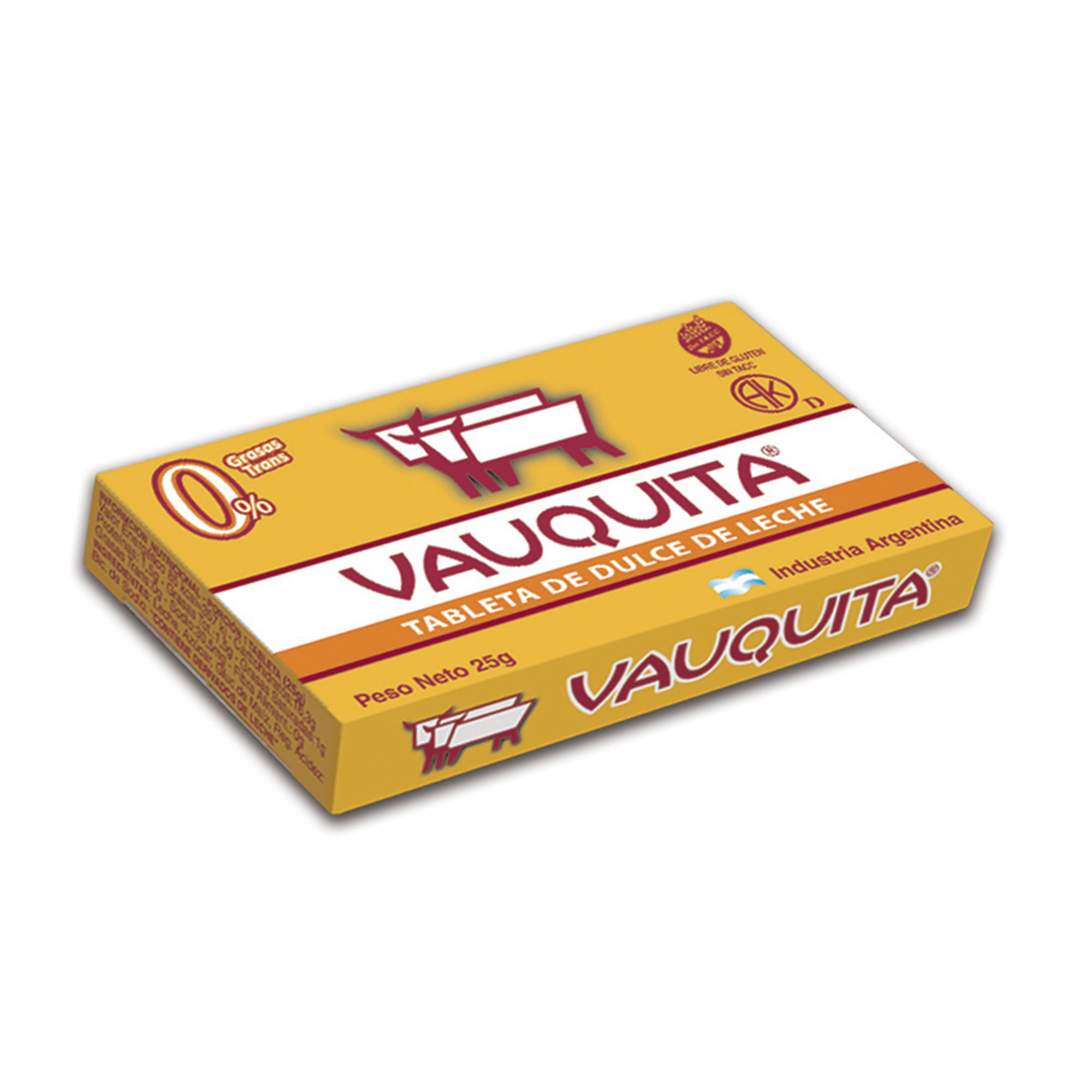 Tableta dulce de leche Vauquita 25 g.