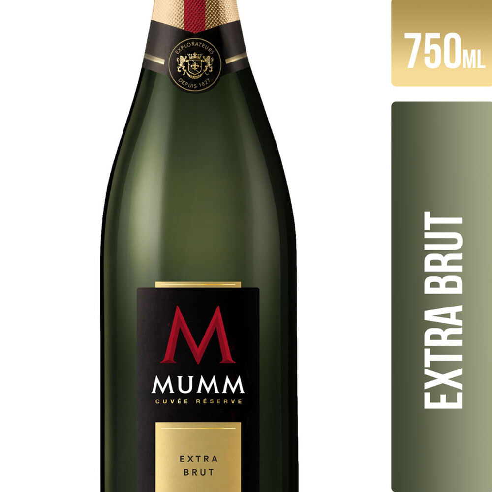 Espumante extra brut Mumm 750 cc.