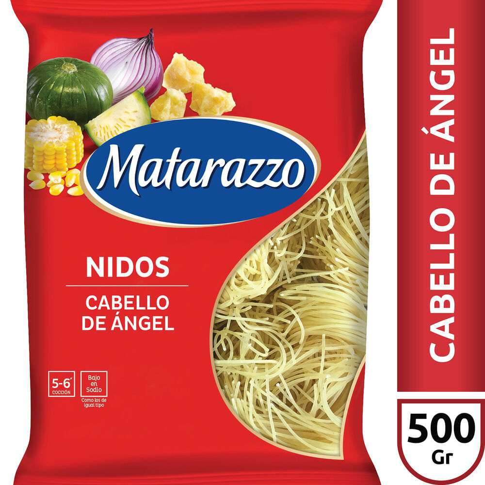 Fideos Cabello De Angel Trigo Matarazzo 500 G
