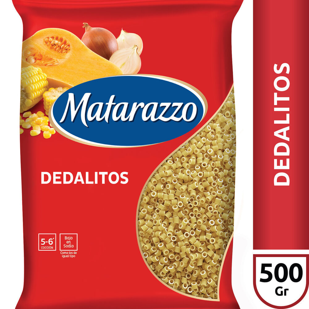 Fideos Dedalitos 100% Trigo Candeal Matarazzo 500gr