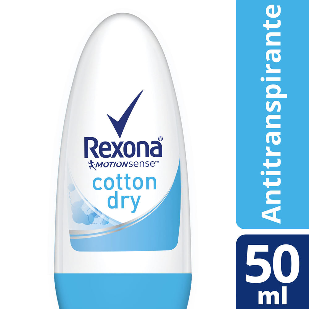Desodorante Rexona cotton dry roll-on 50 ml.