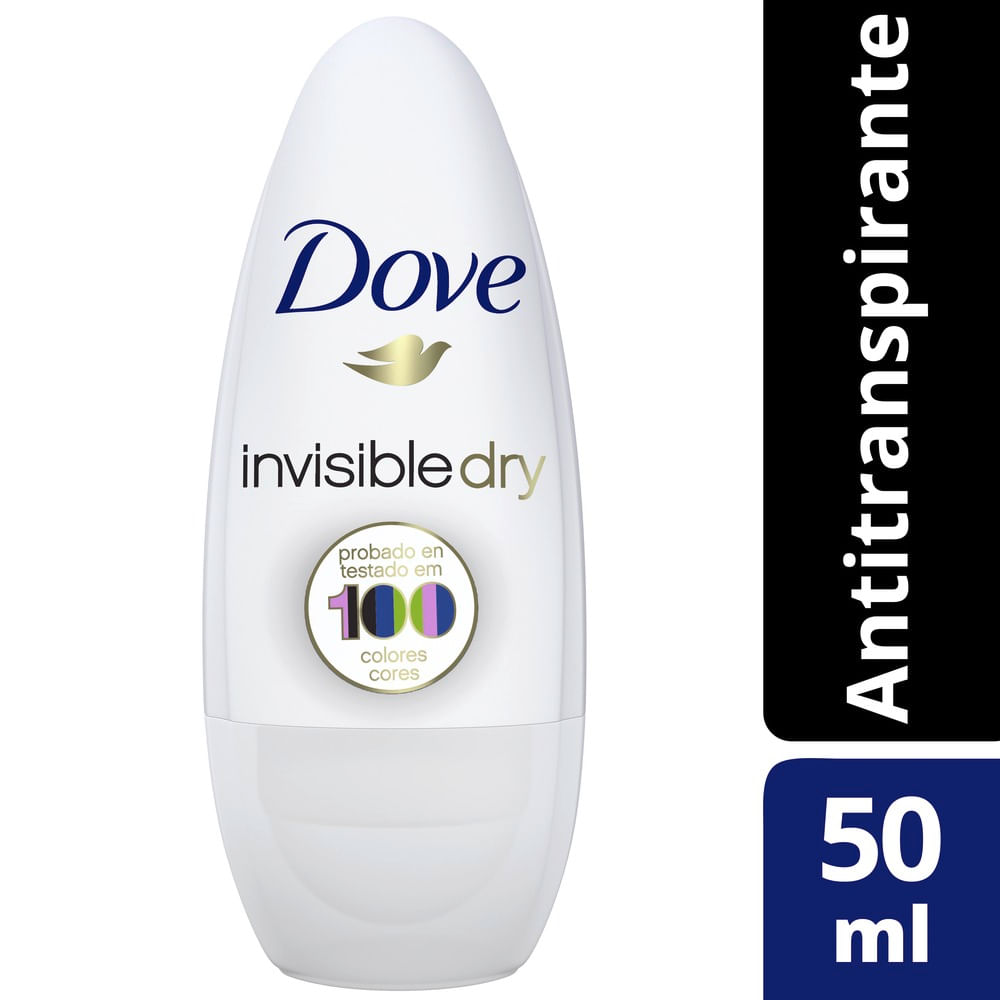 Desodorante Dove Roll On Mujer Invisible Dry 50ml