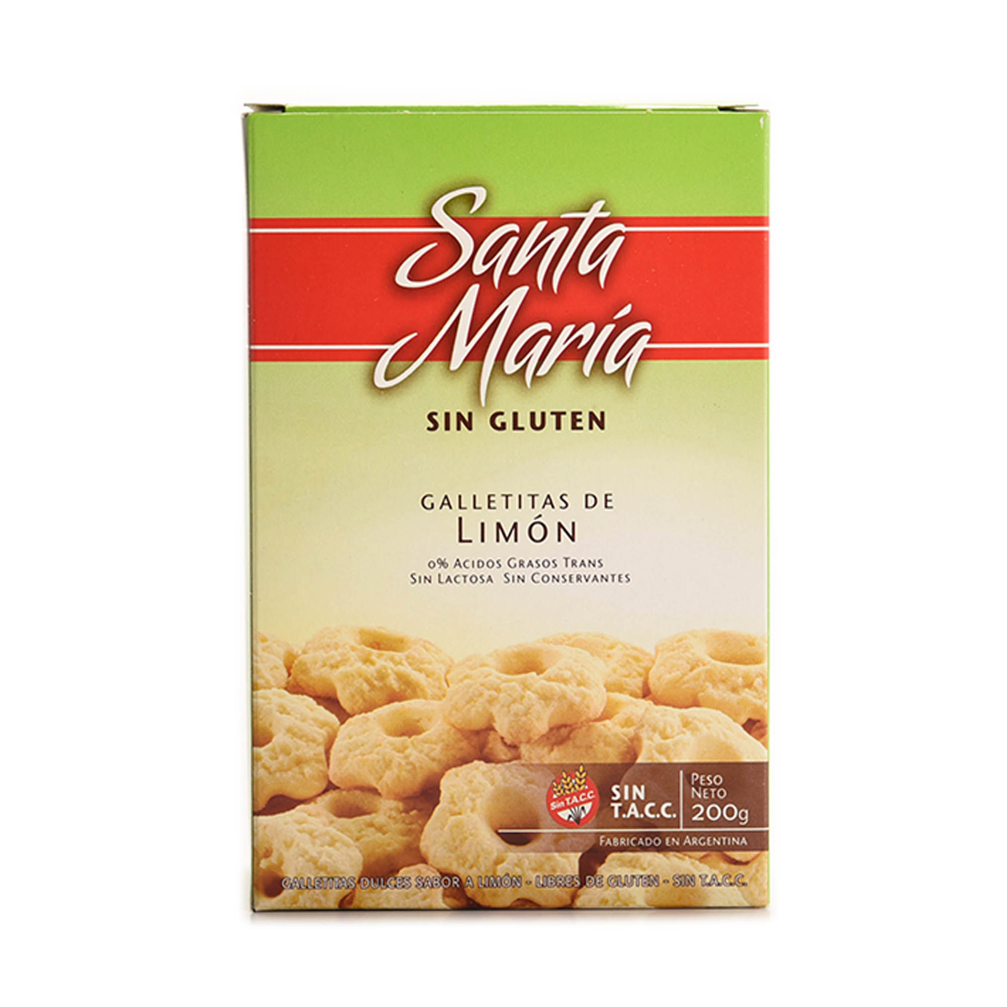Galletitas Santa María limón 200 g. sin TACC