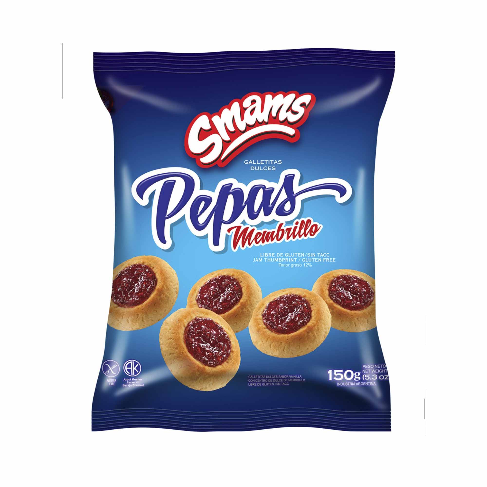 Pepas Con Membrillo Smams Sin Tacc 150g