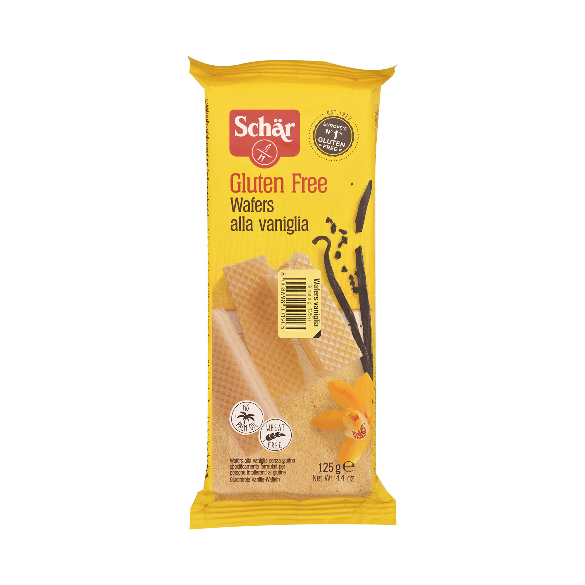 Obleas Schär de vainilla 125 g. sin TACC