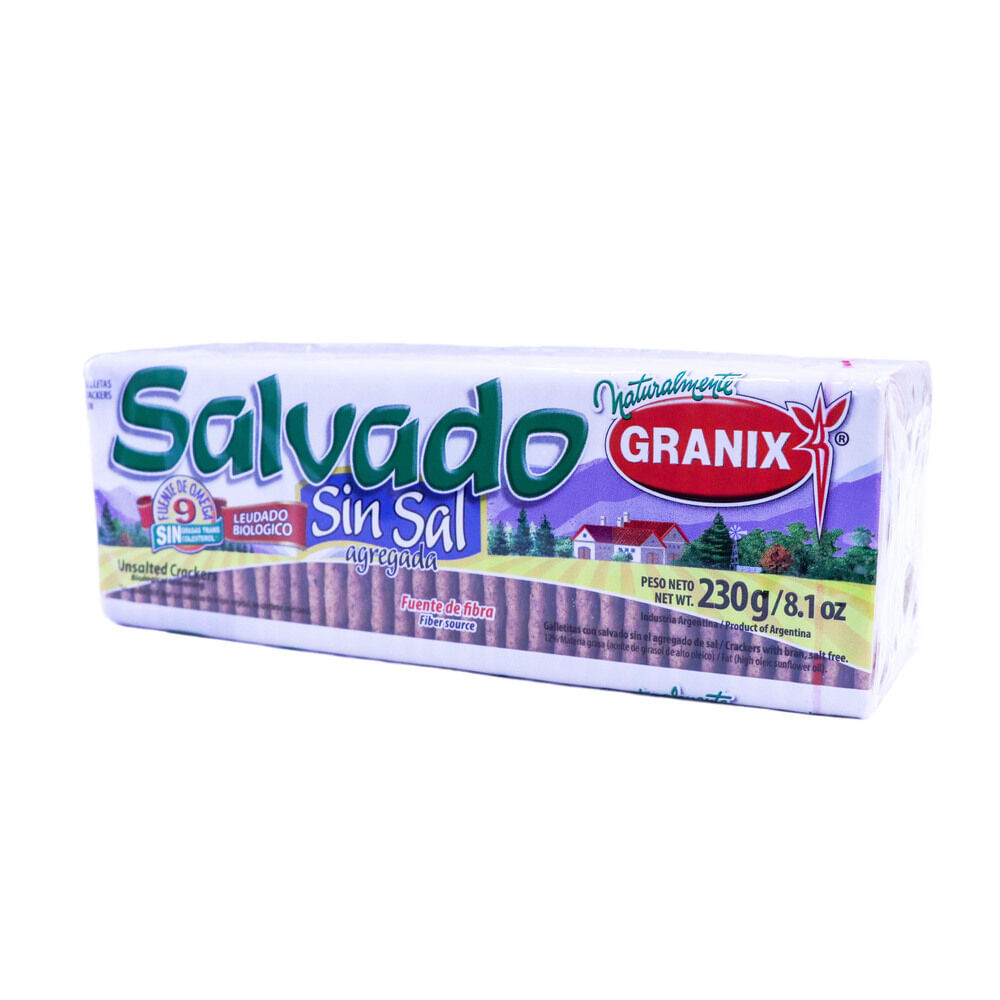 Galletitas Granix Salvado Sin Sal 230g
