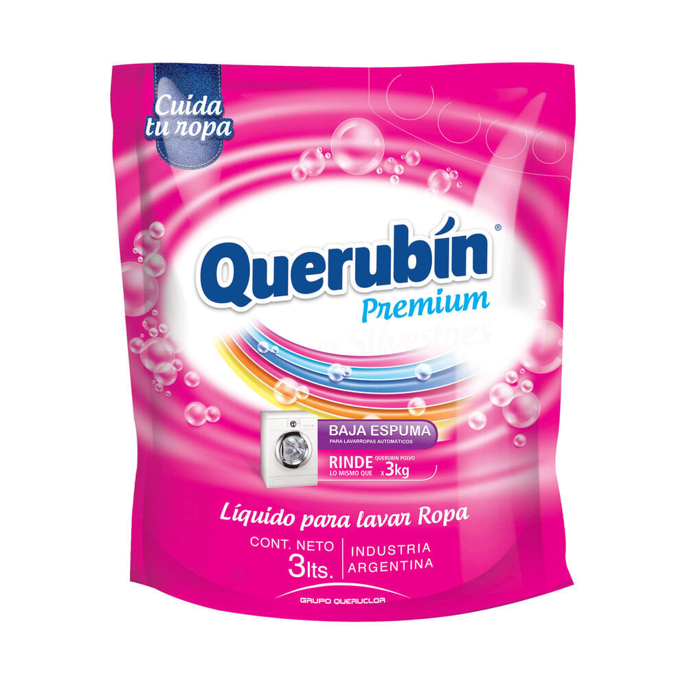 Jabón líquido para ropa Querubín doy pack 3 lts