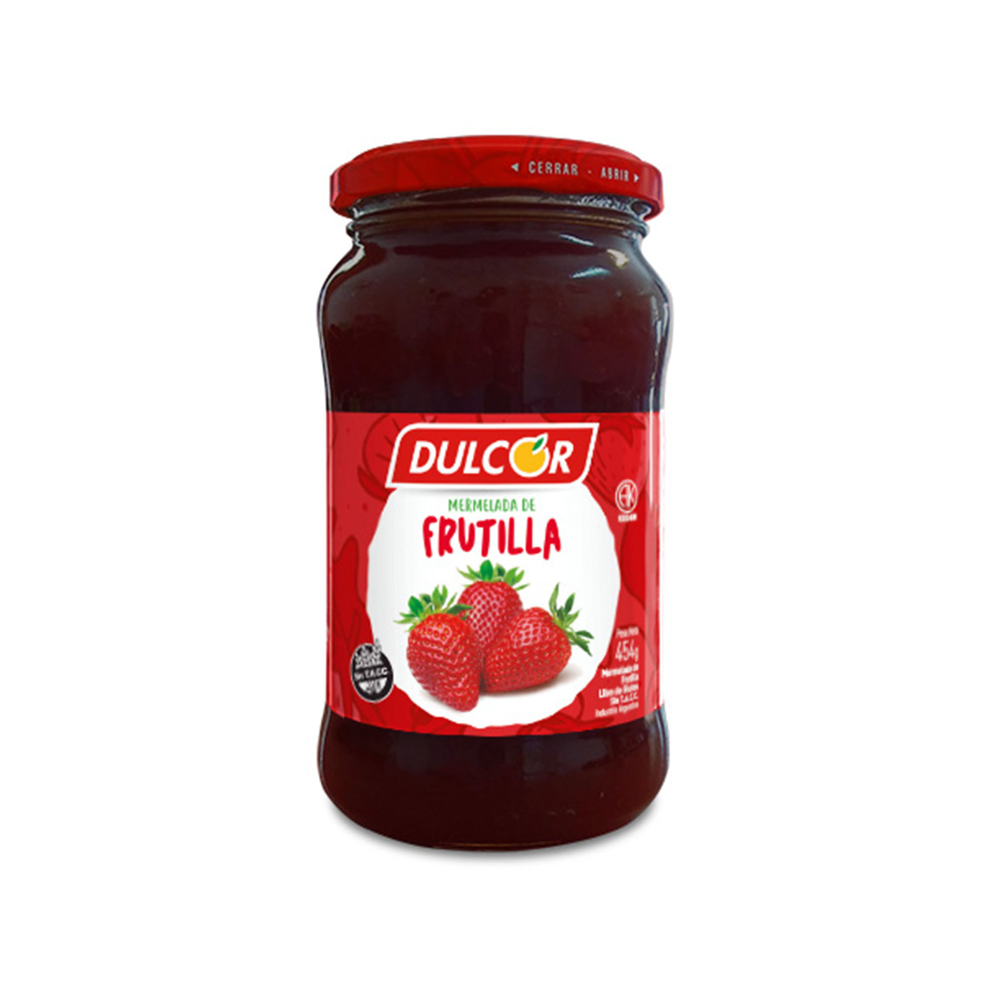 Mermelada Dulcor frutilla 454 g.
