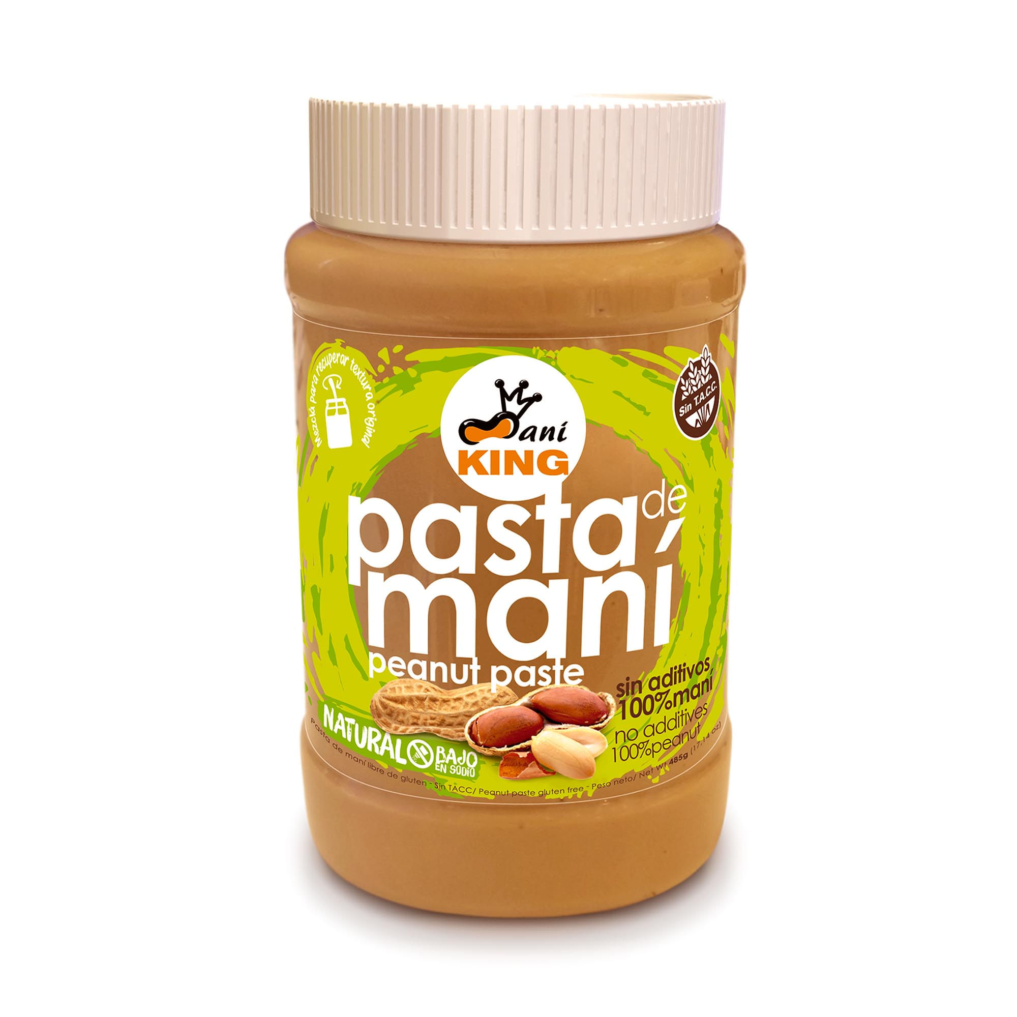 Pasta De Mani Natural Mani King X 485 Gr