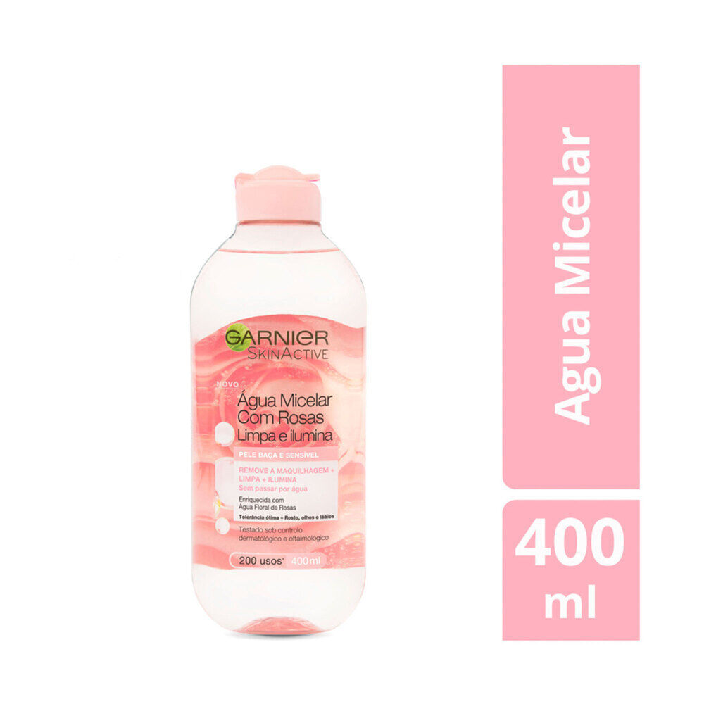 Agua Micelar Garnier Skin Active Rosas X400ml