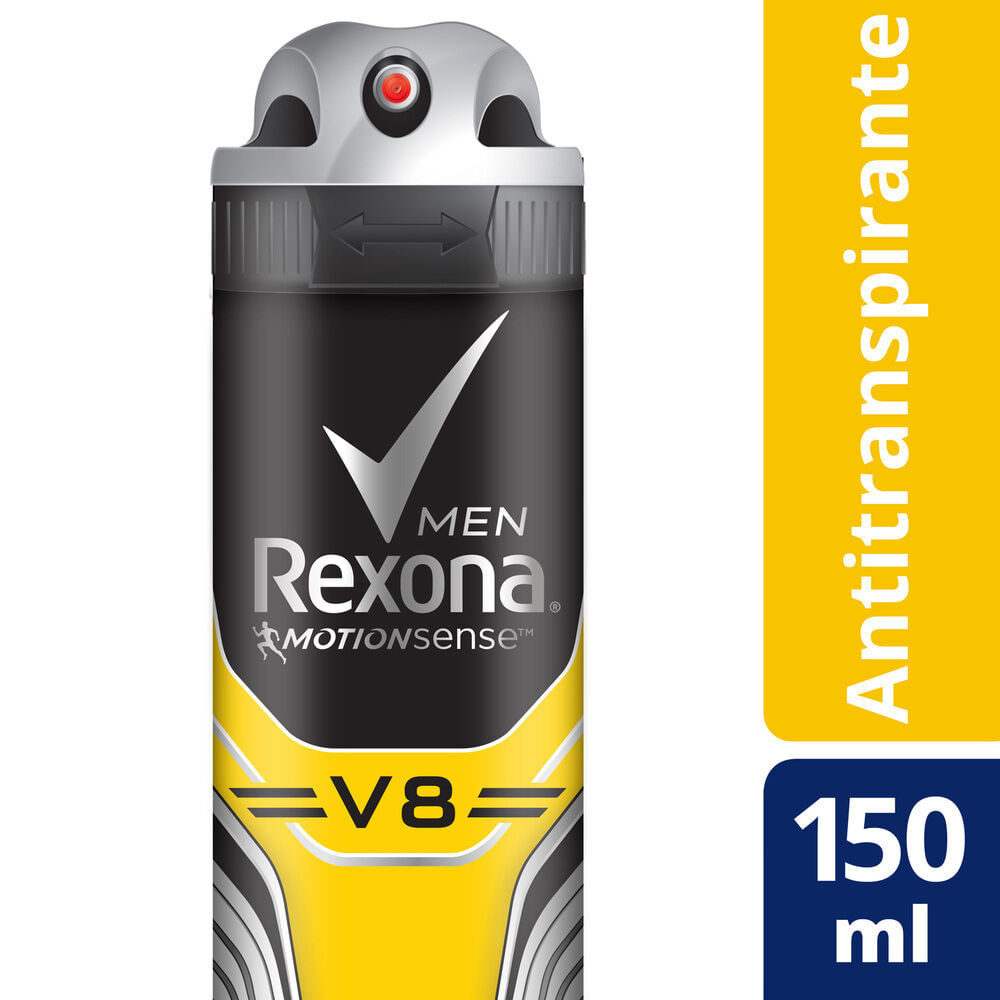 Antitranspirante en aerosol Rexona Men v8 150 cc.