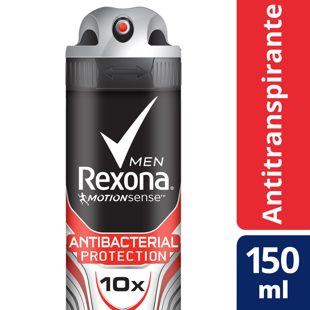 Antitranspirante en aerosol Rexona Men antibacterial 150 cc.