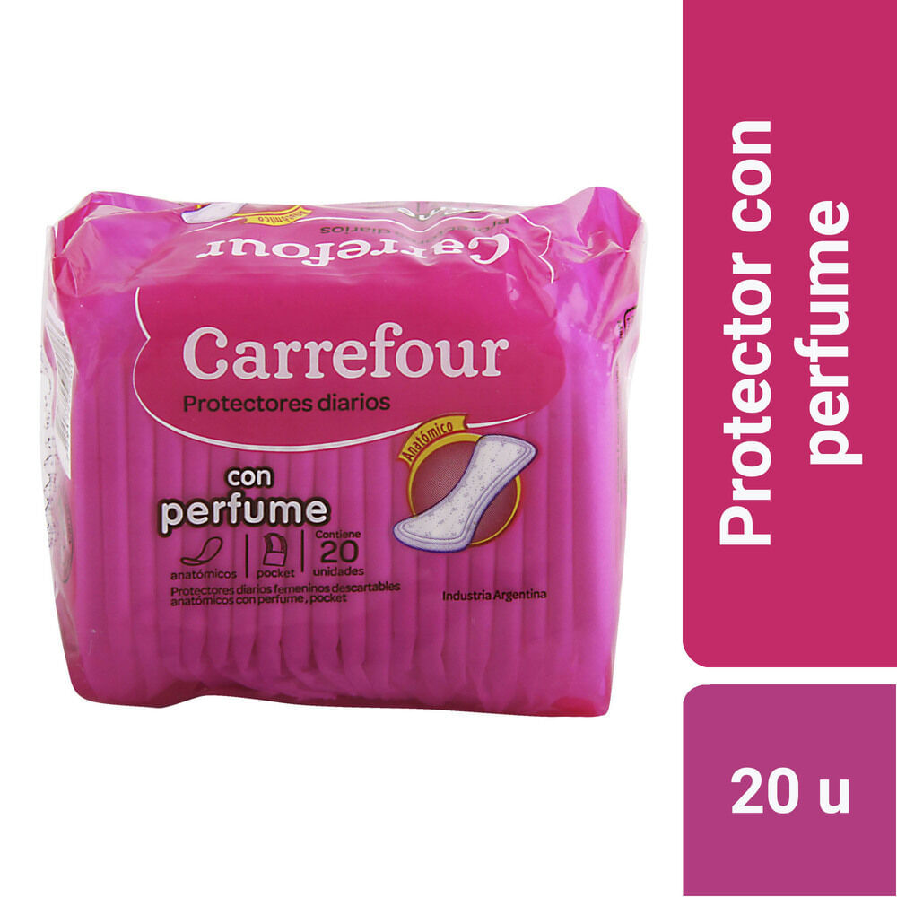 Protectores diarios Carrefour con perfume 20 u.