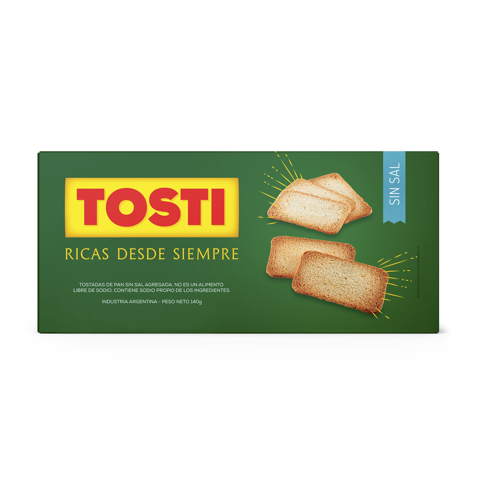 Tostadas Tosti sin sal 140 g.